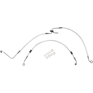 BRAIDED DOT REAR BRAKE LINE KITS FOR HARLEY-DAVIDSON