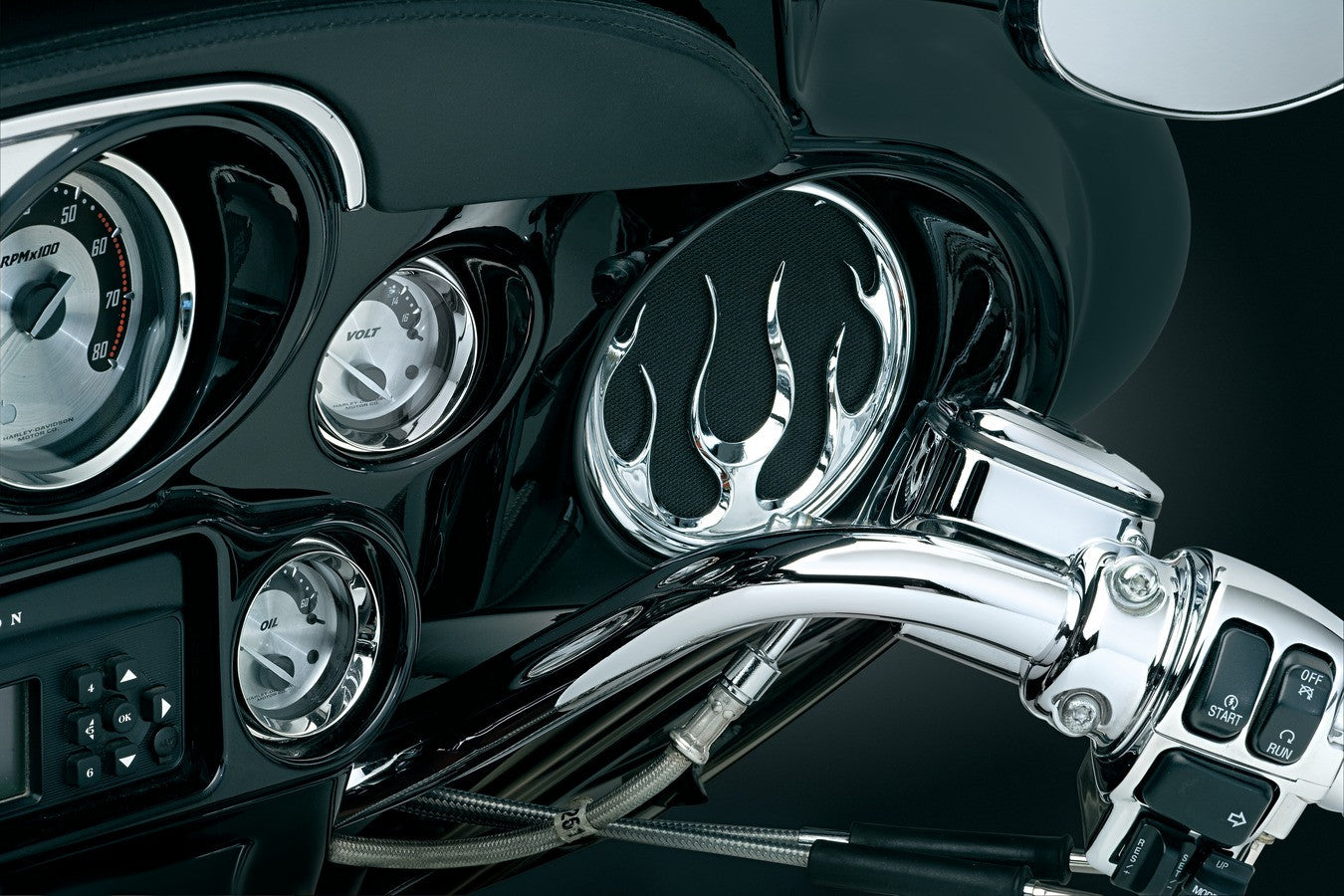 Lautsprecher-Verzierungen Für Harley-Davidson® Kuryakyn Front-Lautsprecher-Gitter
