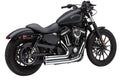 Auspuff für Harley-Davidson Sportster 07-13 Cobra Speedster 909 Kurz Chrom