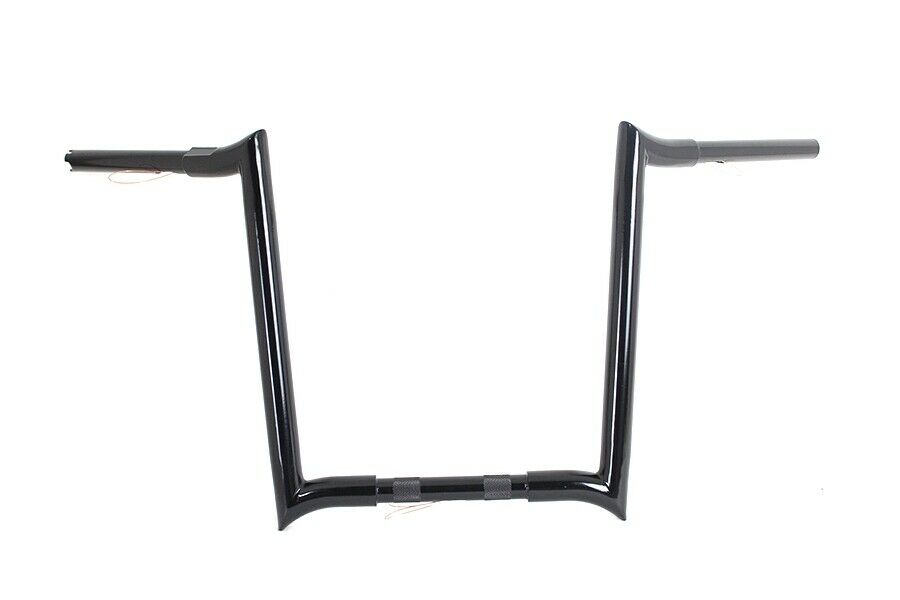 16" Black Chizeled Fat Handlebar For Harley-Davidson