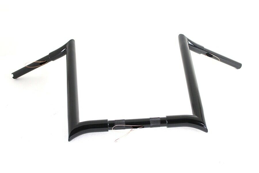 16" Black Chizeled Fat Handlebar For Harley-Davidson