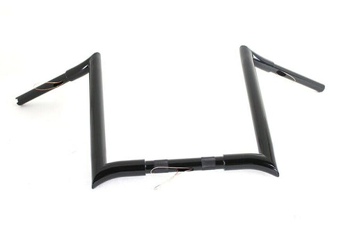 16" Black Chizeled Fat Handlebar For Harley-Davidson