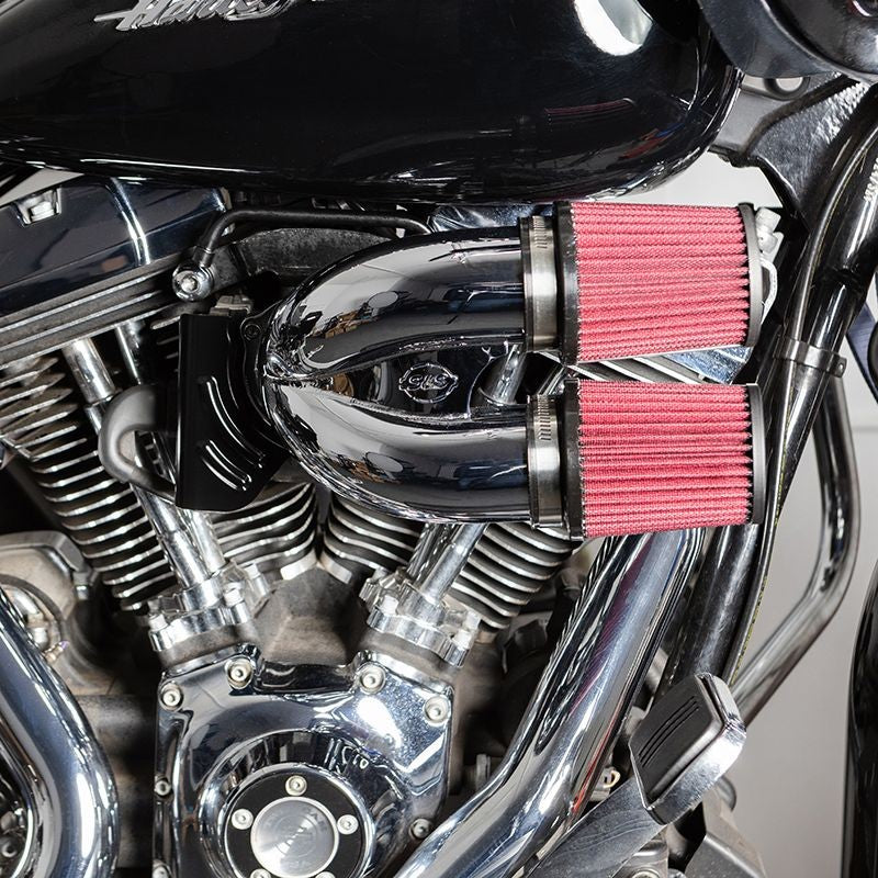Tuned Induction Air Cleaners Chrome For Harley Davidson
