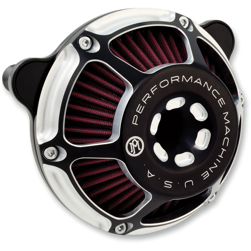 Performance Machine 0206-2135-BM Max HP Air Cleaner Contrast Cut For Harley-Davidson Milwaukee Eight