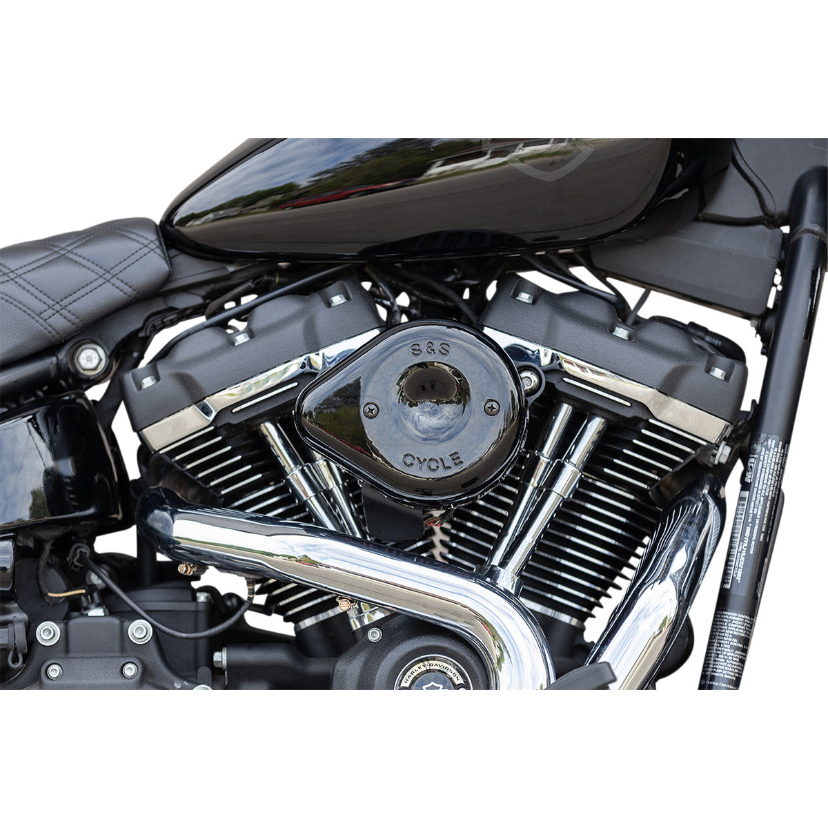 Filtre à air pour Harley-Davidson M8 S&S MINI LEARDROP STENER STEATH AIR Cleaner Black