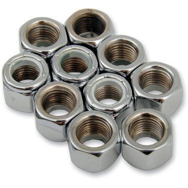 CHROME NYLON INSERT NUT ASSORTMENT FOR HARLEY-DAVIDSON