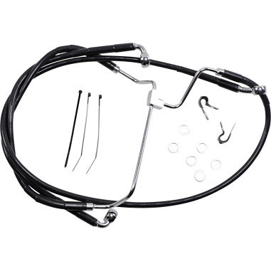 EXTENDED LENGTH STAINLESS STEEL BRAKE LINE KITS FOR HARLEY-DAVIDSON