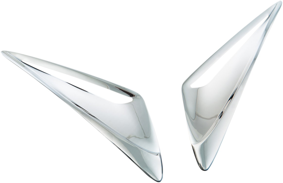 SHOW CHROME CHROME WINDSHIELD GARNISH VENT ACCENTS TRIM WINDSHIELD GL1800