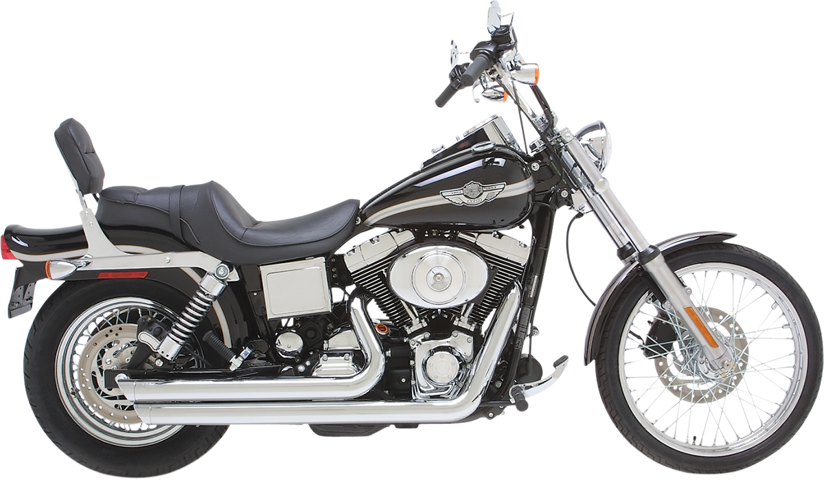 VANCE & HINES BIG SHOTS STAGGERED 2-INTO-2 EXHAUST SYSTEMS FOR HARLEY-DAVIDSON 1995 - 2000 Chrome Big Shots Staggered Exhaust System