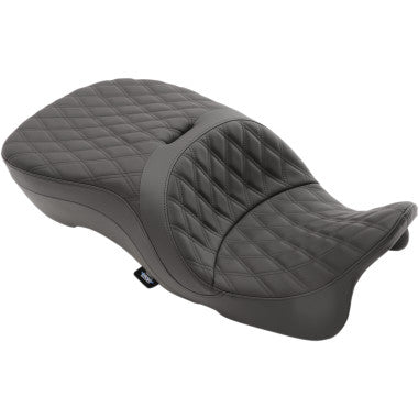 LARGE TOURING SEATS WITH FORWARD POSITIONING THAT ACCEPT FRAME-MOUNTED BACKRESTS FOR HARLEY-DAVIDSON