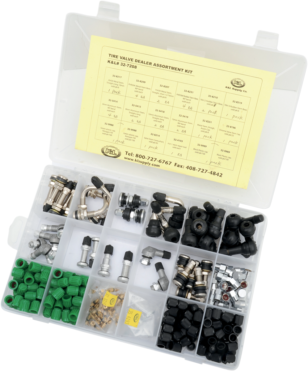 K&L SUPPLY VALVE STEM KIT VALVE STEM METAL LONG 6PK