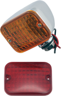DRAG SPECIALTIES RECTANGULAR MARKER LIGHTS LIGHT MARKER DUAL FIL