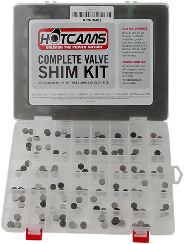 HOT CAMS VALVE SHIM KITS AND REFILL PACKAGES CAM SHIM KIT 9.48MM OD