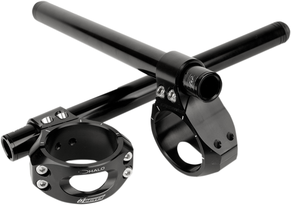 DRIVEN RACING HALO CLIP-ONS/RISER CLIP-ONS CLIP ON HALO 53MM BLK