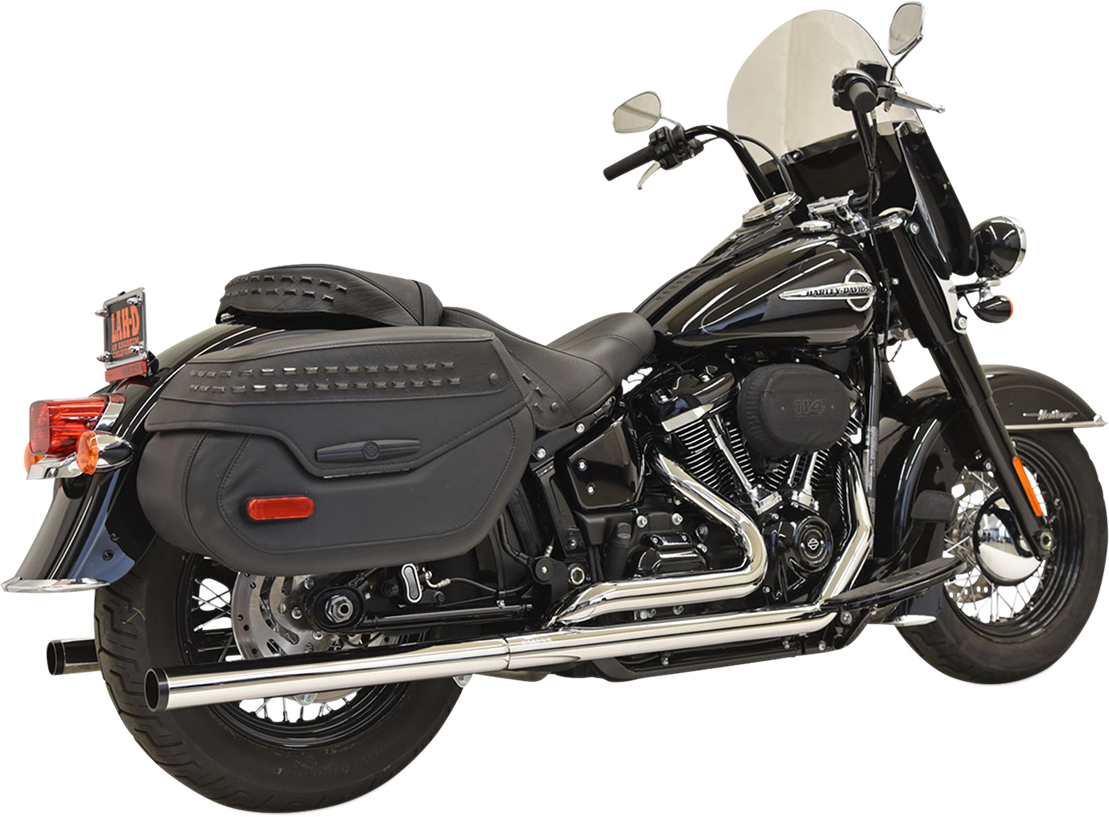 BASSANI XHAUST DUAL EXHAUST SYSTEM WITH STRAIGHT MUFFLERS FOR HARLEY-DAVIDSON 2018 - 2020 EXHAUST DUALS STR MFLR M8