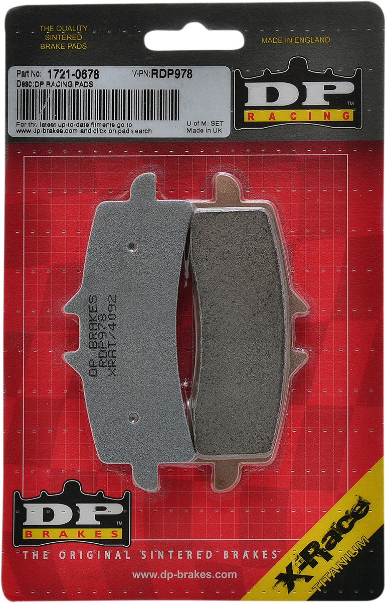 DP BRAKES BRAKE SHOES BRAKE PAD SINTERED RDP978