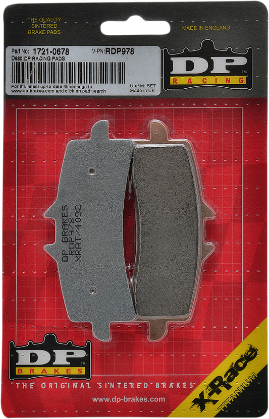 DP BRAKES BRAKE SHOES BRAKE PAD SINTERED RDP978