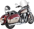 VANCE & HINES TWIN SLASH ROUND SLIP-ON MUFFLERS MUFFLERS 1700 KAWA 09 CHR