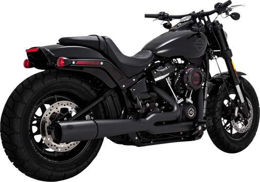 Pro Pipe 2 Escape System in 1 Mate Black voor Harley Davidson