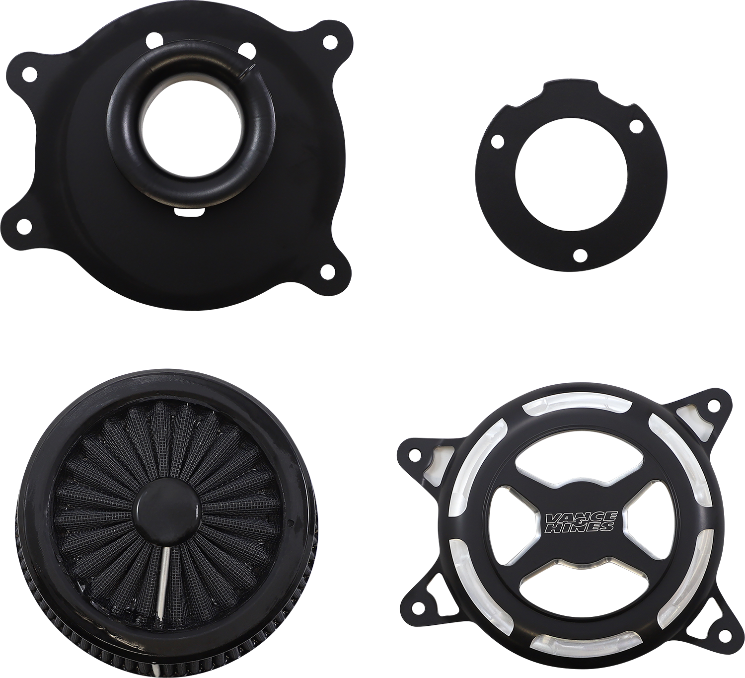VO2 X Air Intakes Black Contrast For Harley Davidson