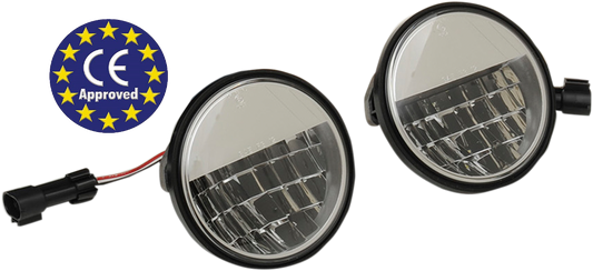 Faros Auxiliares LED Homologados Para Harley-Davidson 4.5” Reflector Passing Lamps