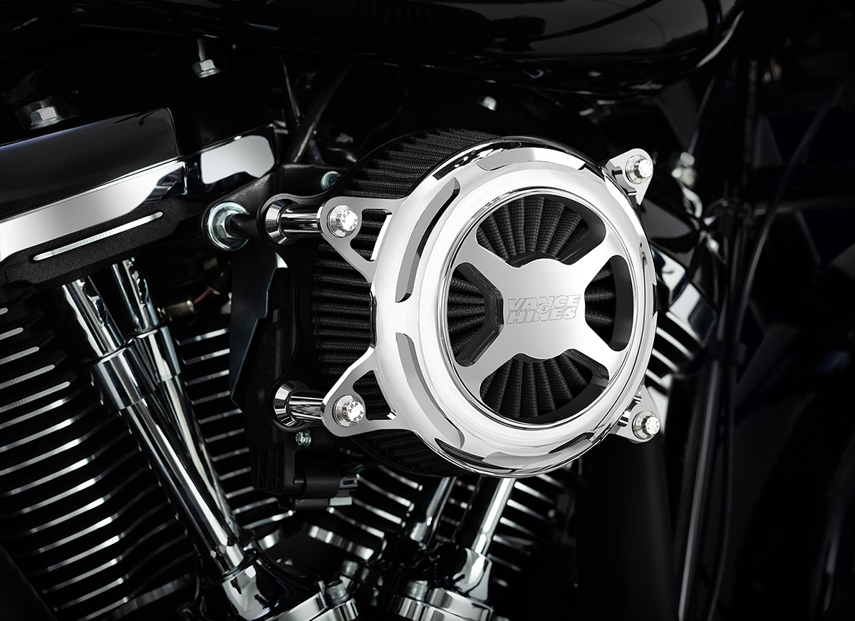 VO2 X Air Intakes Chrome For Harley Davidson