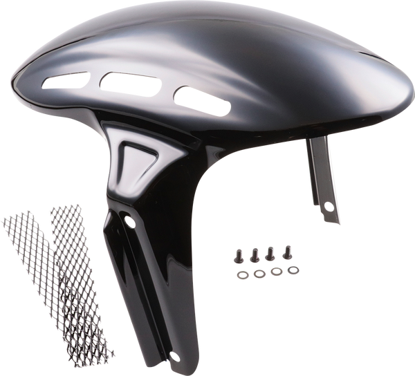 Custom-Frontkotflügel für Softail, Sportster S V2, Schwarz