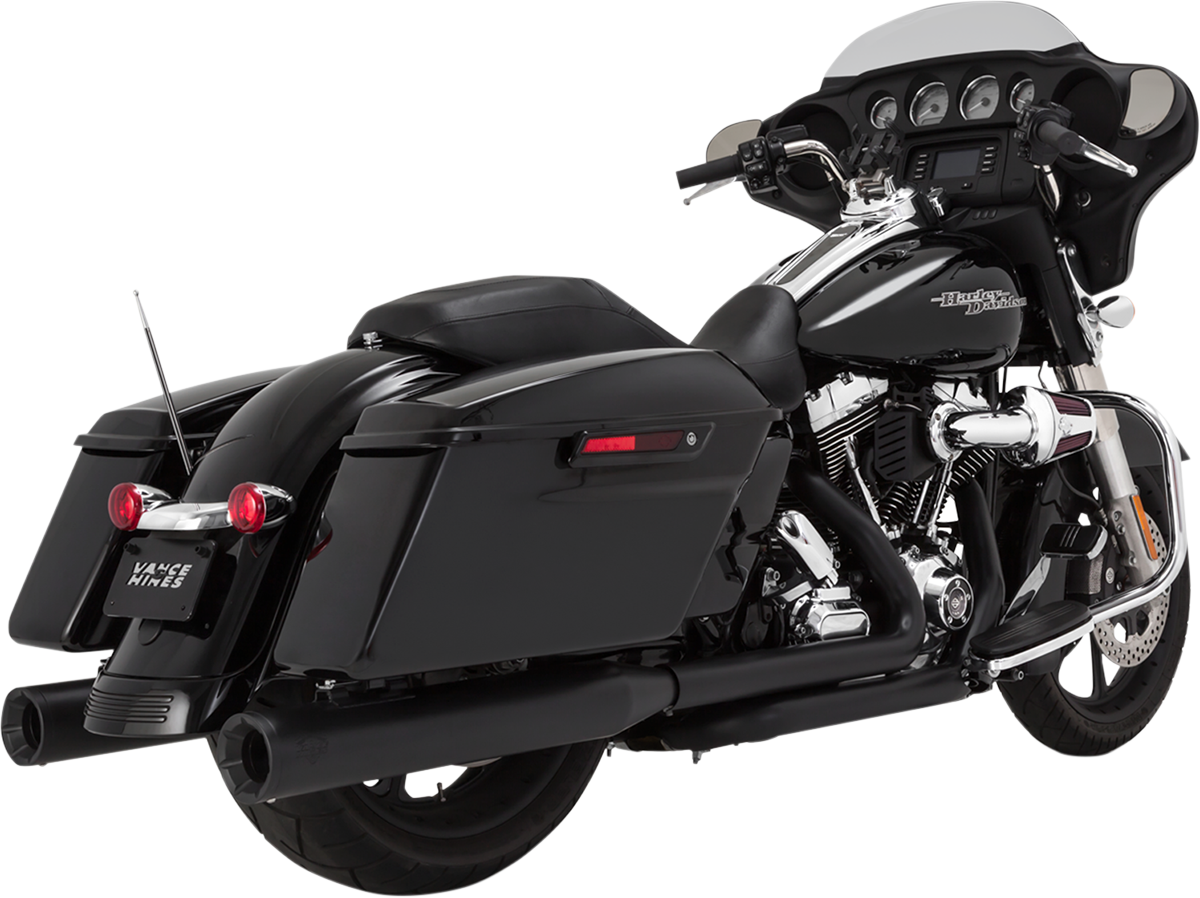 VANCE & HINES 4" ELIMINATOR 400 SLIP-ON MUFFLERS FOR HARLEY-DAVIDSON 1995 - 2013 Matte Black Eliminator 400 Slip-On Mufflers