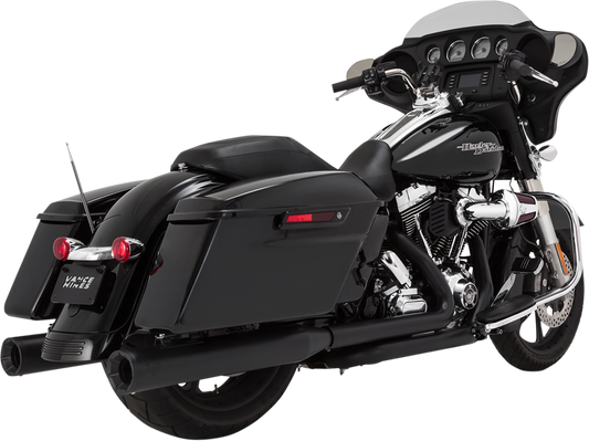 VANCE & HINES 4" ELIMINATOR 400 SLIP-ON MUFFLERS FOR HARLEY-DAVIDSON 1995 - 2013 Matte Black Eliminator 400 Slip-On Mufflers