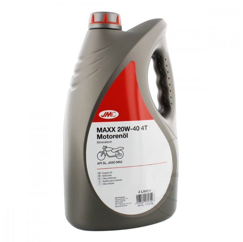 Aceite Motor 4T Mineral 20W40 4L Motor Oil Mineral