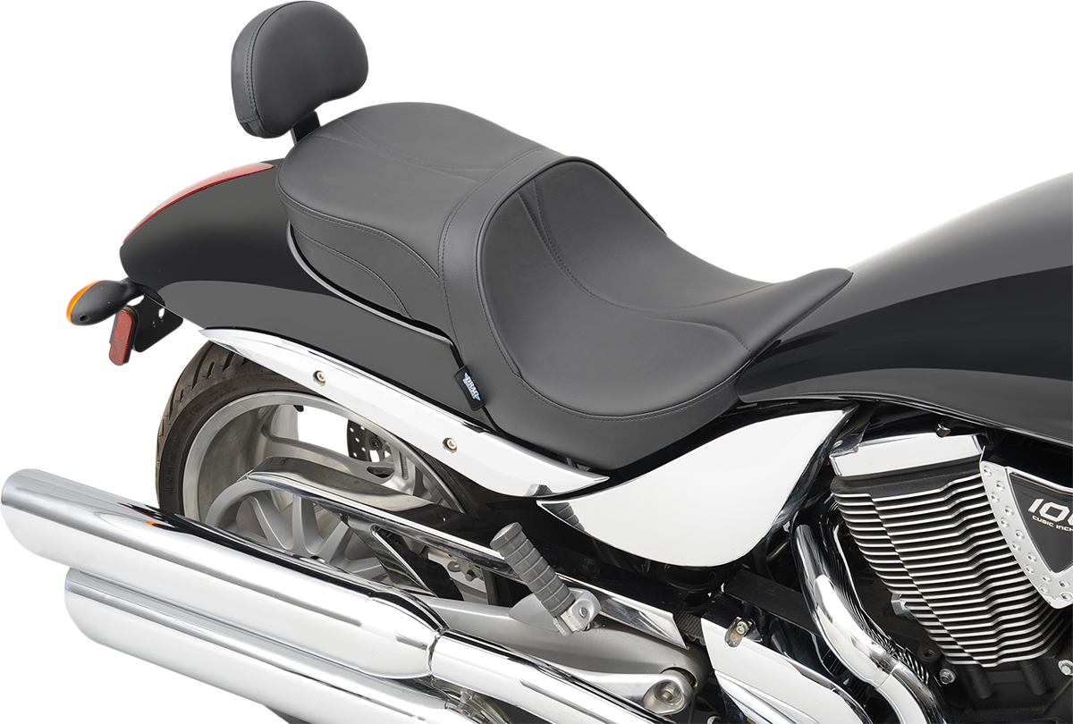 DRAG SPECIALTIES SEATS LOW-PROFILE TOURING SEAT WITH PASSENGER BACKREST SEAT LOPRO HAMMER MLD