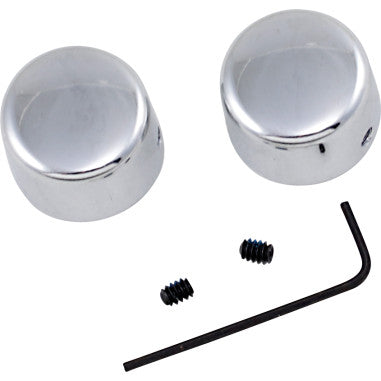 CHROME RISER BOLT CAPS FOR HARLEY-DAVIDSON