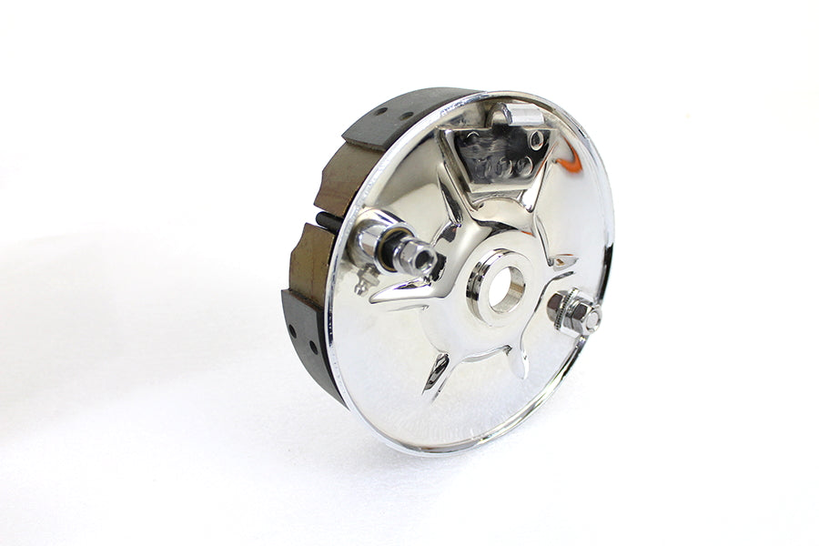 Rear Brake Backing Plate Chrome for Harley Davidson by V-Twin 23 Rear Brake Backing Plate Chrome for Harley Davidson by V-Twin 23