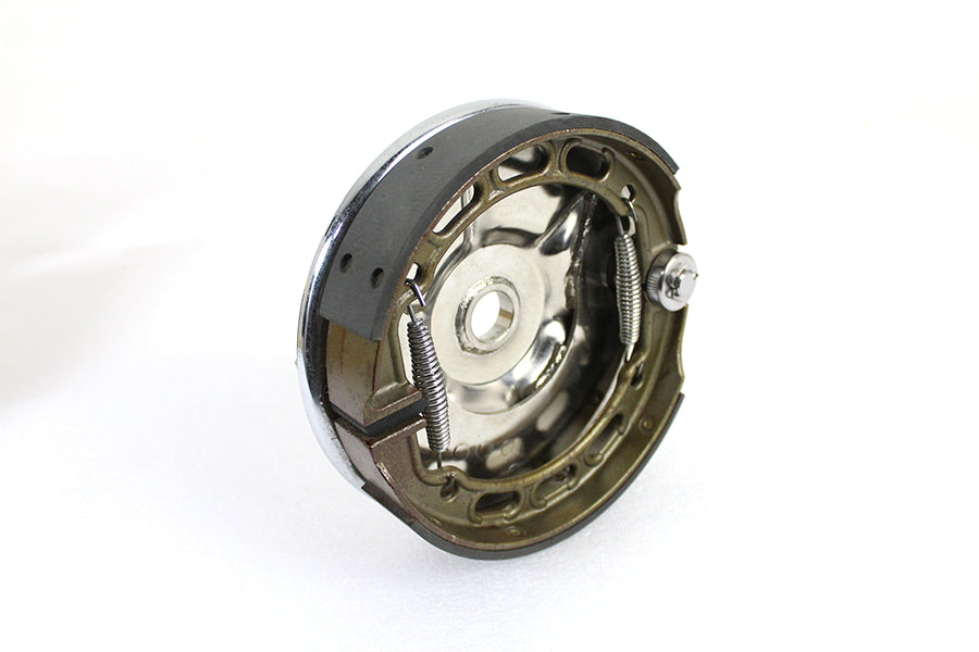 Hinterer mechanischer Bremsträgerplattensatz Chrom für Harley-Davidson 1936-1957