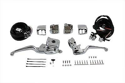 Smooth Contour Handlebar Control Kit Chrome For Harley-Davidson