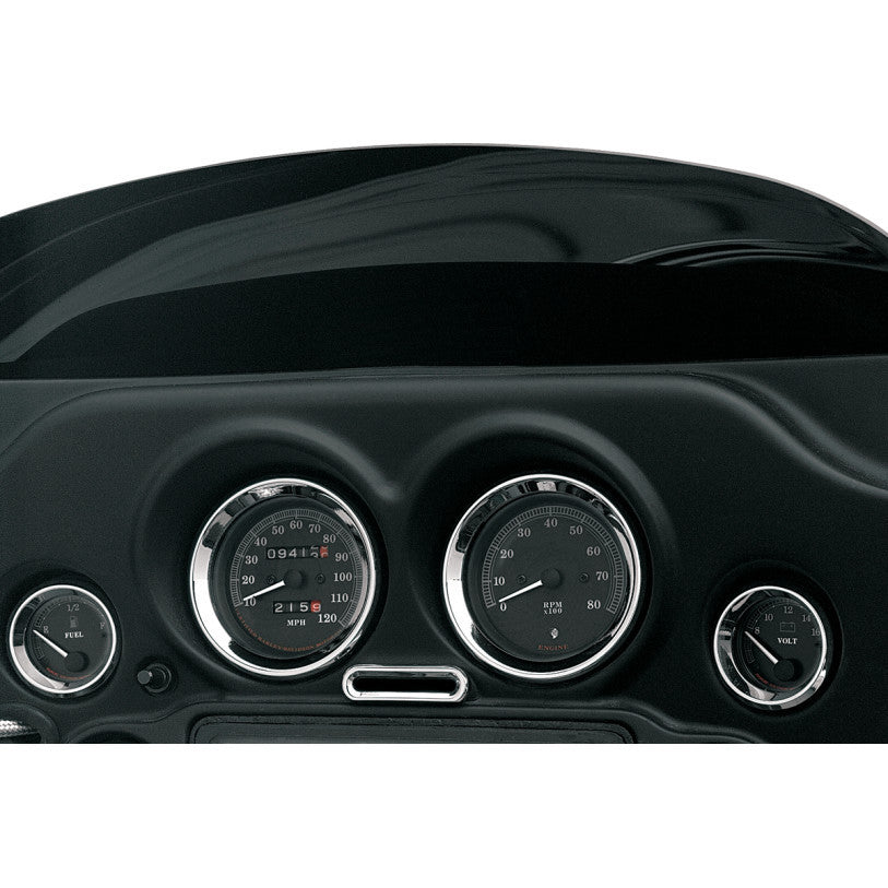 Light Trim for Harley-Davidson® Chrome Billet Indicator Light Bezel