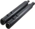 COBRA 909 UPPER CUT MUFFLERS FOR HARLEY-DAVIDSON 2017 - 2020 Raven Black 909 Upper Cut Slip-On Mufflers