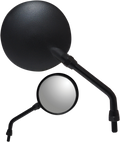 PARTS UNLIMITED ROUND MIRROR MIRROR PU ROUND BLACK