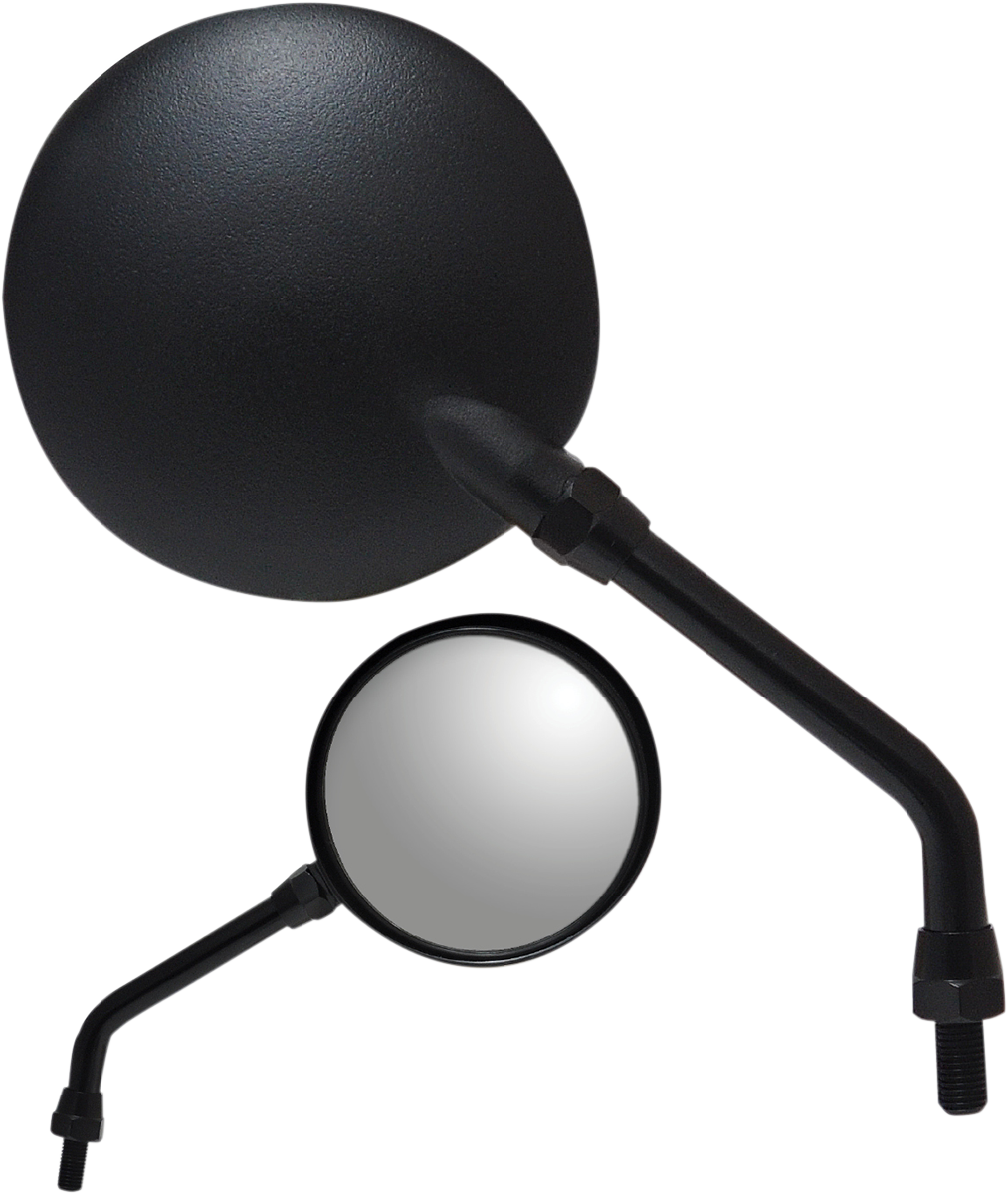 PARTS UNLIMITED ROUND MIRROR MIRROR PU ROUND BLACK