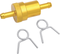 EMGO ANODIZED ALUMINUM FUEL FILTERS GAS FILTER GOLD 5/16