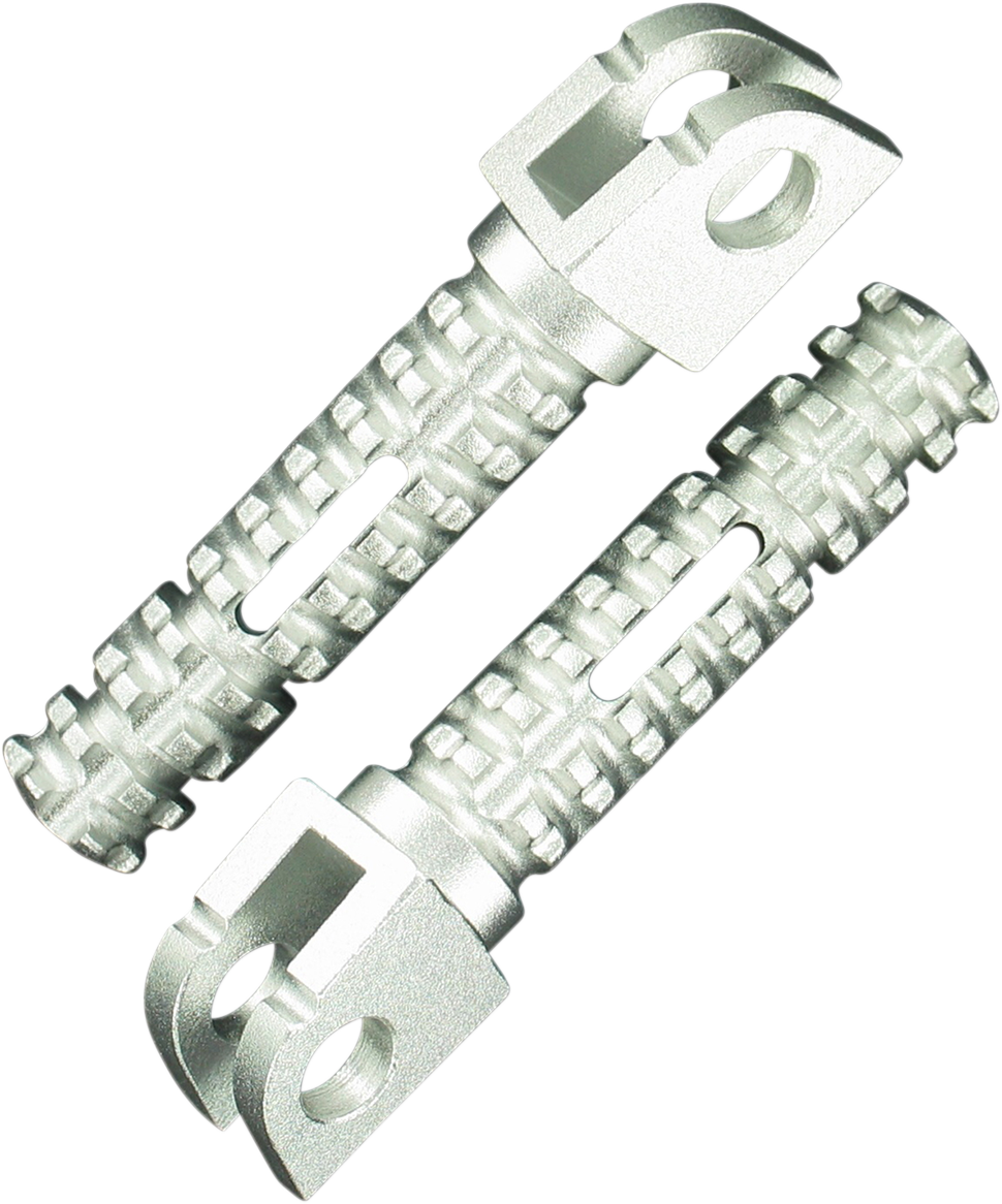 POWERSTANDS RACING SBK PEGS FOR OEM FOOTRESTS FOOT PEG PSR SILVER