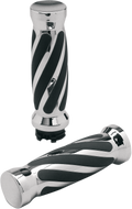 PRO-ONE PERF.MFG. CHROME CRUISER GRIPS GRIPS-RUBBER YAM-KAW