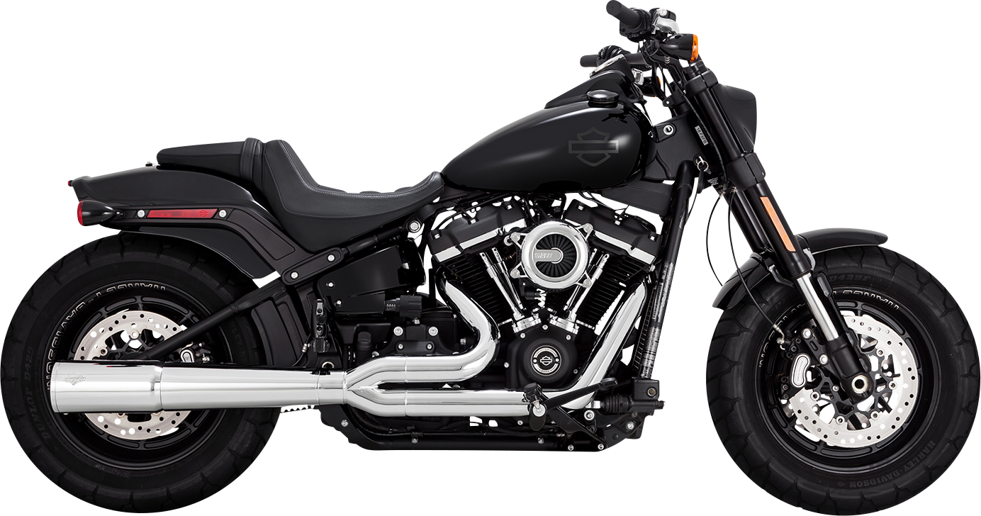 Sistema di scarico Pro Pipe 2 in 1 cromato per Harley Davidson