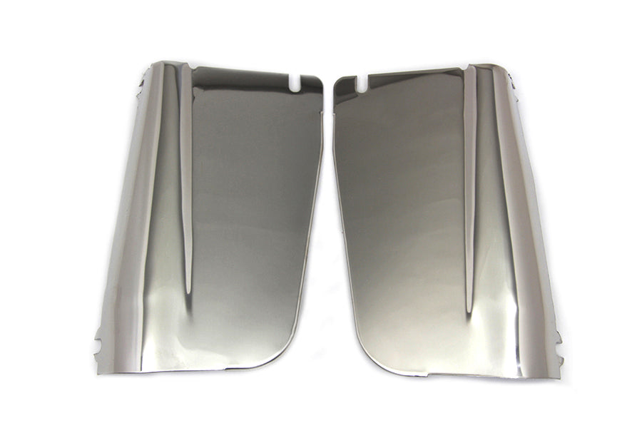 Fork Panel Set For Harley-Davidson Panhead Rear fork right and left panel set features a polished stainless steel finish Includes right and left sides for the rear of hydraglide fork Replaces OEM: 46281-49, 46273-49 Fits 1949-1959 FL models