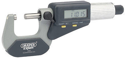 Micrometro Profesional 0-25Mm 0-1" Dual Reading Digital External Micrometer