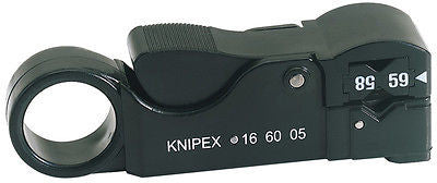 Knipex 4 10Mm Adjustable Professional Coaxial Cable Stripper