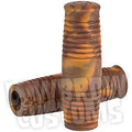 Puños Cole Foster Para Harley-Davidson® 1" Lowbrow Customs Mocha Marble Grips
