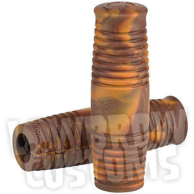 Puños Cole Foster Para Harley-Davidson® 1" Lowbrow Customs Mocha Marble Grips