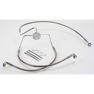 Edelstahl-Bremsleitungssatz für Harley-Davidson Road King +2"