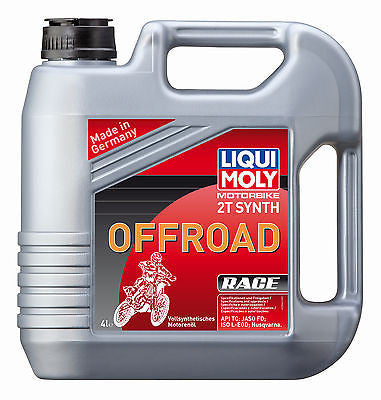 Aceite Sintetico Mezcla Alto Rendimiento Liqui-Moly 2T Synth Street Race 4L